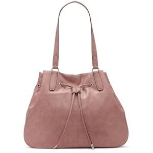 Calvin Klein Lapis Drawstring Tote in Rosewood